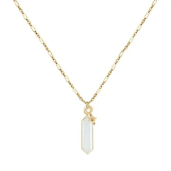 Tomfoolery Roma Moonstone Hexa Layered Pendant Fashion