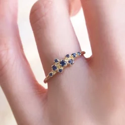 Tomfoolery Rose Bush Ring with Blue Sapphire Best
