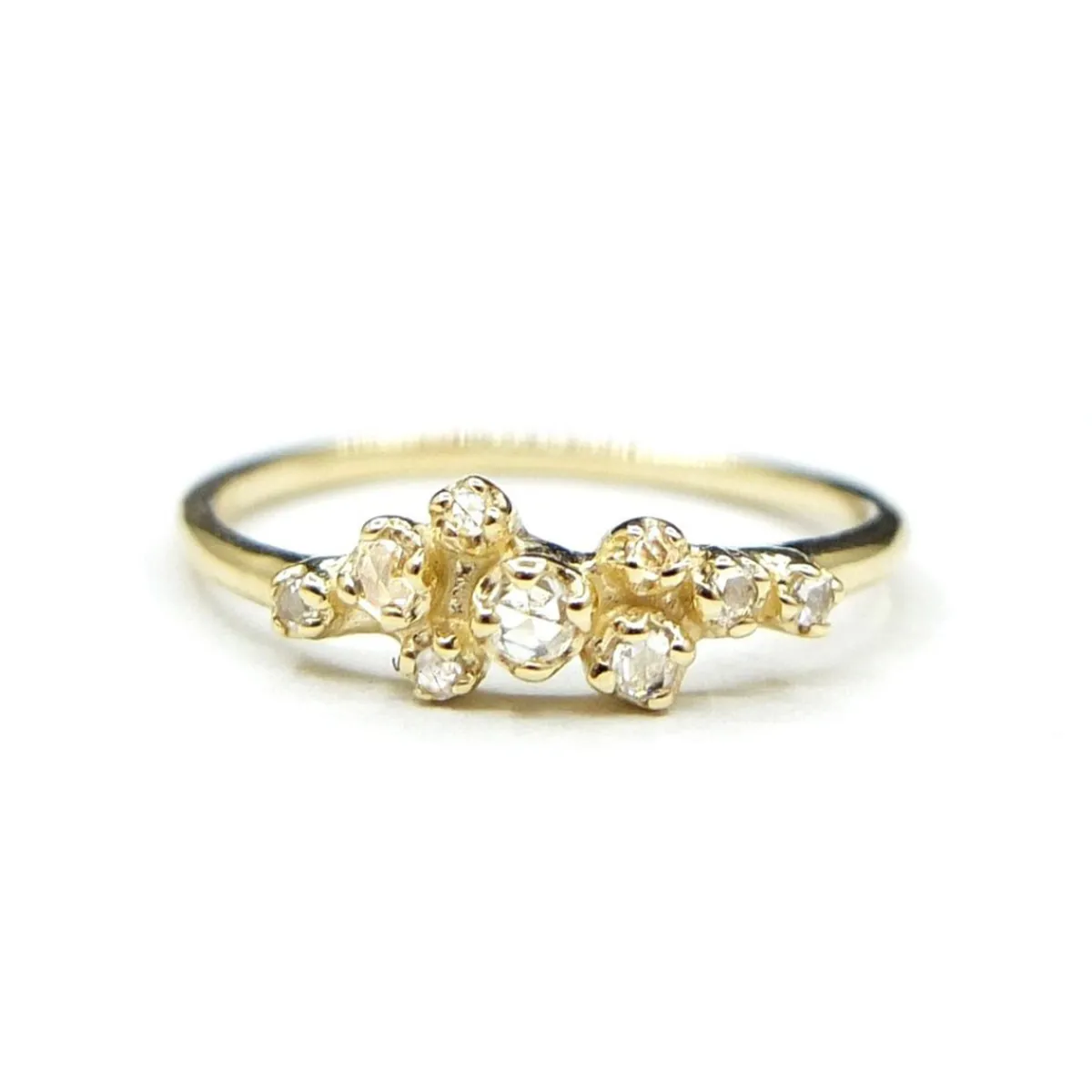 Tomfoolery Rose Bush Ring with Rose Cut Diamond Online