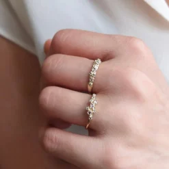 Tomfoolery Rose Bush Ring with Rose Cut Diamond Online