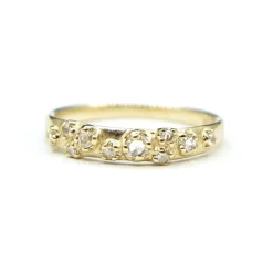 Tomfoolery Rose Cut Diamond Cluster Band Online