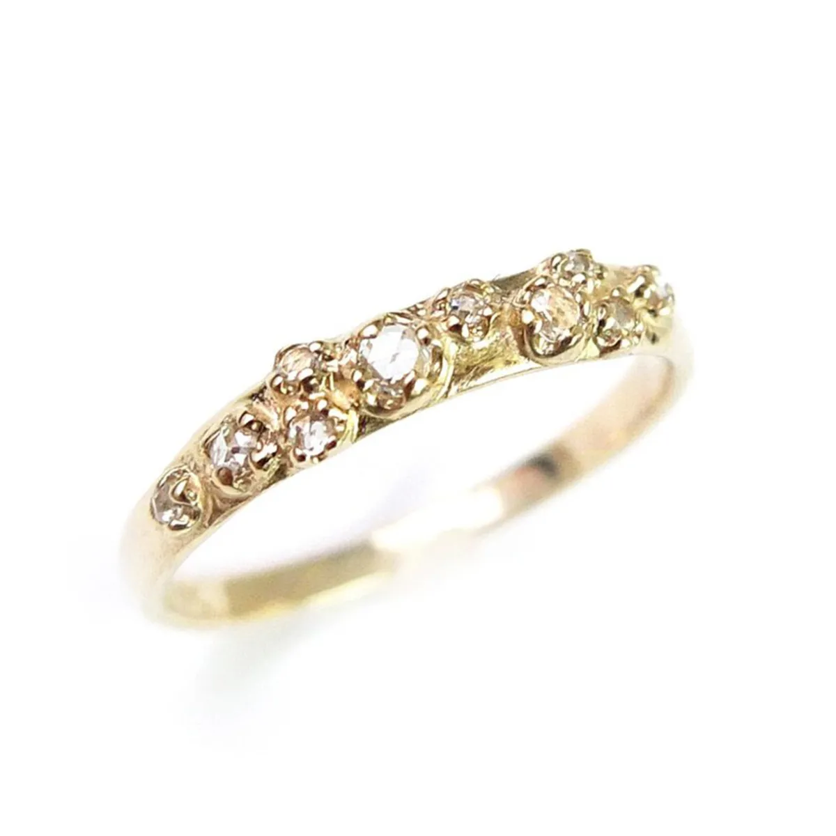 Tomfoolery Rose Cut Diamond Cluster Band Online
