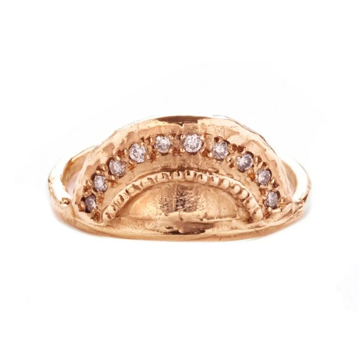 Tomfoolery Rose Gold Florentia Crown Ring Sale
