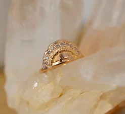 Tomfoolery Rose Gold Florentia Crown Ring Sale