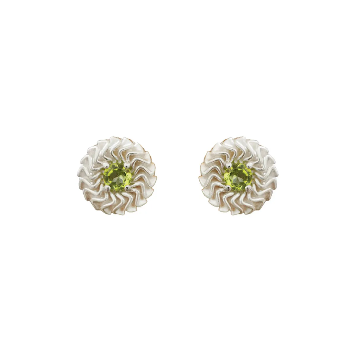 Tomfoolery Rosette Silver Studs(Out of Stock) Clearance