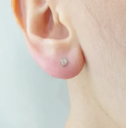 Tomfoolery Rough Diamond & 9ct Yellow Gold Studs Sale