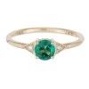 Tomfoolery Round Emerald Deco Ring Online