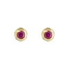 Tomfoolery Round Gold Plated Gem Studs Sale