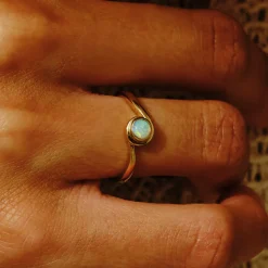 Tomfoolery Round Oval Opal Ring Online
