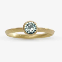 Tomfoolery Round Sapphire Signature Ring Sale
