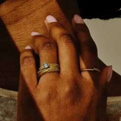 Tomfoolery Round Sapphire Signature Ring Sale