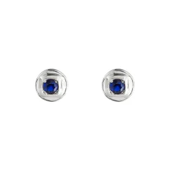 Tomfoolery Round Silver Gemstone Studs Best