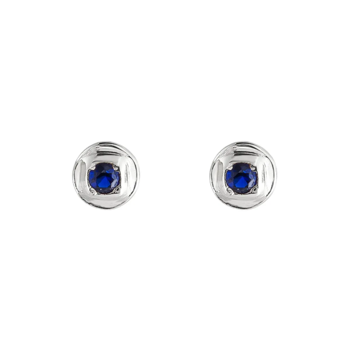 Tomfoolery Round Silver Gemstone Studs Best