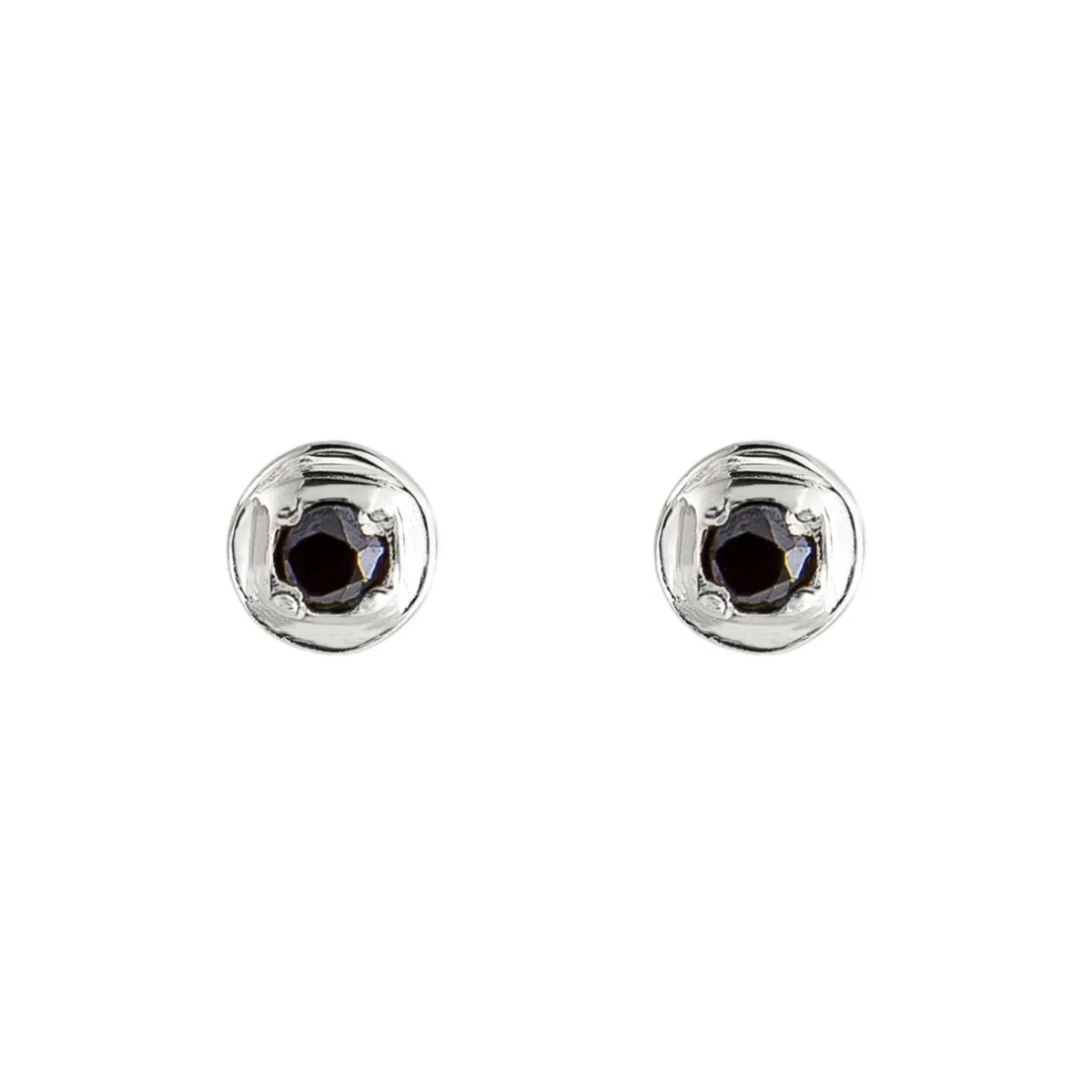 Tomfoolery Round Silver Gemstone Studs Best