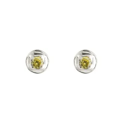 Tomfoolery Round Silver Gemstone Studs Best