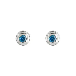 Tomfoolery Round Silver Gemstone Studs Best