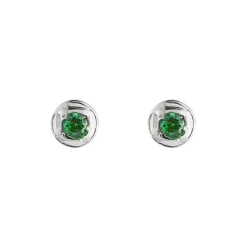 Tomfoolery Round Silver Gemstone Studs Best