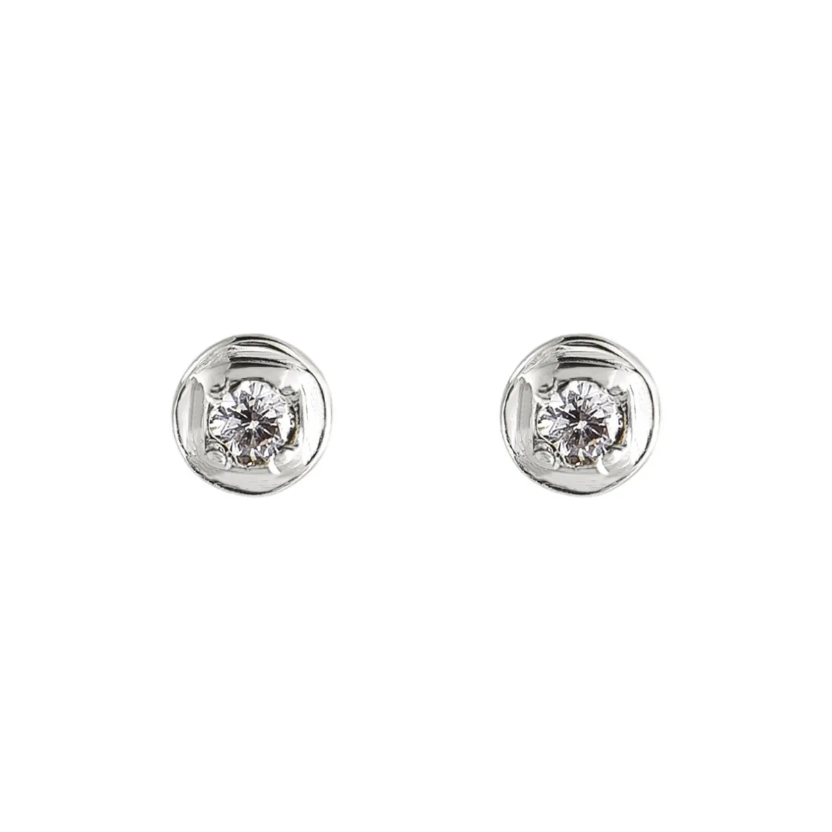 Tomfoolery Round Silver Gemstone Studs Best