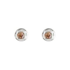 Tomfoolery Round Silver Gemstone Studs Best