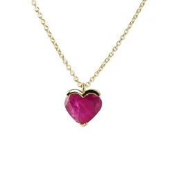 Tomfoolery Ruby Heart Pendant Outlet