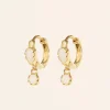 Tomfoolery Safra Moonstone Drop Hoops Sale
