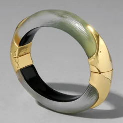 Tomfoolery Sage Luminous Lucite Claw Hinge Bracelet Best