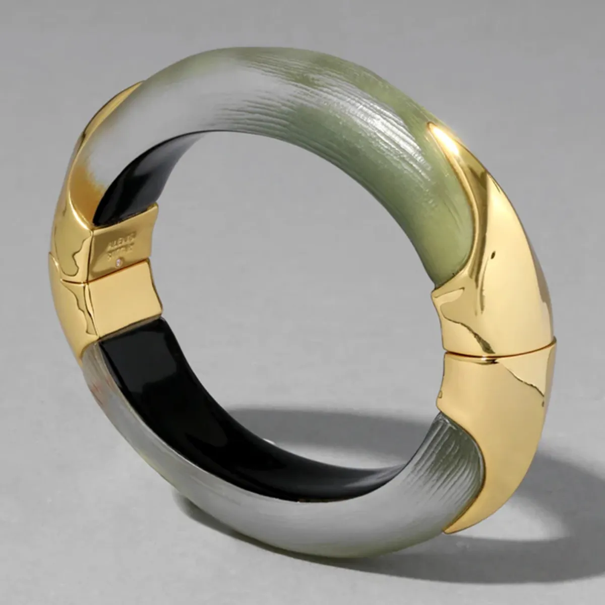 Tomfoolery Sage Luminous Lucite Claw Hinge Bracelet Best