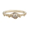 Tomfoolery Salt & Pepper Hex Diamond Hawthorn Ring Outlet