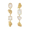 Tomfoolery Sami White Sapphire Drop Earrings Fashion