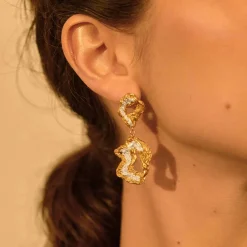 Tomfoolery Saorsa Irregular Drop Earrings Discount