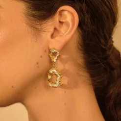 Tomfoolery Saorsa Irregular Drop Earrings Discount