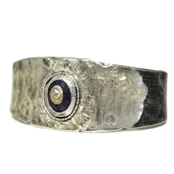 Tomfoolery Sapphire & Diamond Silver Cuff Best