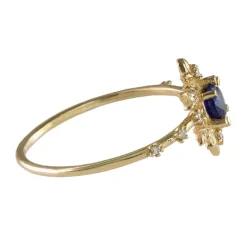 Tomfoolery Sapphire & Diamond Termina Ring Outlet