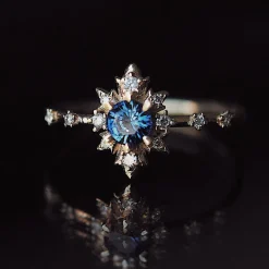 Tomfoolery Sapphire & Diamond Termina Ring Outlet