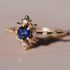Tomfoolery Sapphire & Diamond Termina Ring Outlet