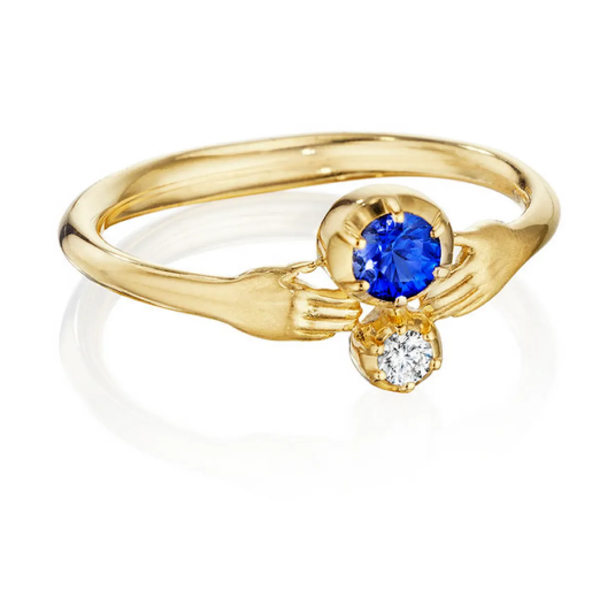 Tomfoolery Sapphire and Diamond Tiny Hands Ring Best