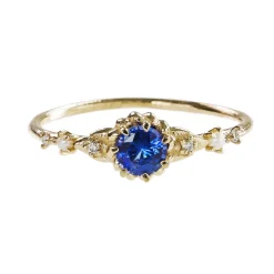 Tomfoolery Sapphire, Diamond & Pearl Clara’s Dream Ring Hot