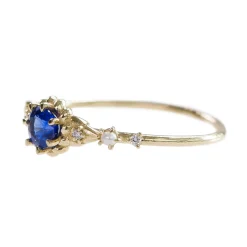 Tomfoolery Sapphire, Diamond & Pearl Clara’s Dream Ring Hot