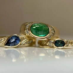 Tomfoolery Sapphire Pear Luminare Ring Sale