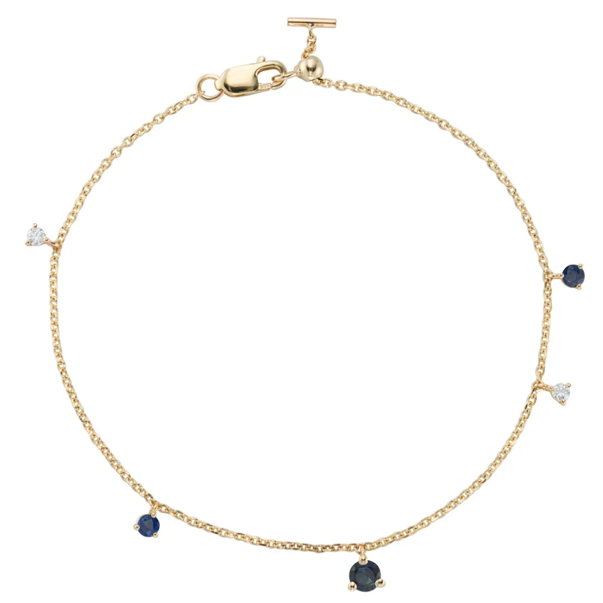 Tomfoolery Scatter Blue Sapphire Bracelet Fashion