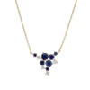 Tomfoolery Scatter Blue Sapphire Grand Cascade Pendant New