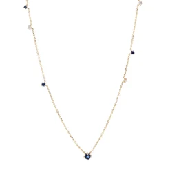 Tomfoolery Scatter Blue Sapphire Necklace Sale