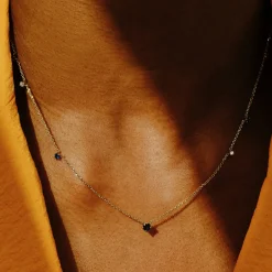 Tomfoolery Scatter Blue Sapphire Necklace Sale