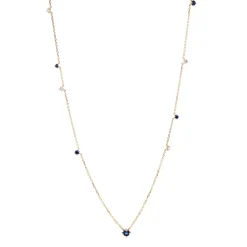 Tomfoolery Scatter Blue Sapphire Necklace Sale