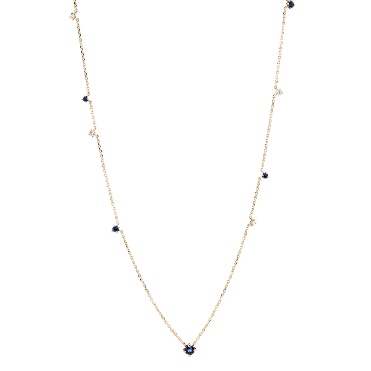 Tomfoolery Scatter Blue Sapphire Necklace Sale