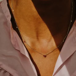 Tomfoolery Scatter Ruby Necklace Clearance