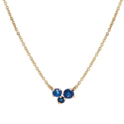 Tomfoolery Scatter Trio Blue Sapphire Cluster Pendant Fashion