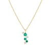 Tomfoolery Scatter Trio Emerald Cascade Pendant Fashion