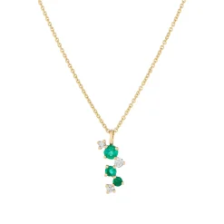 Tomfoolery Scatter Trio Emerald Cascade Pendant Fashion