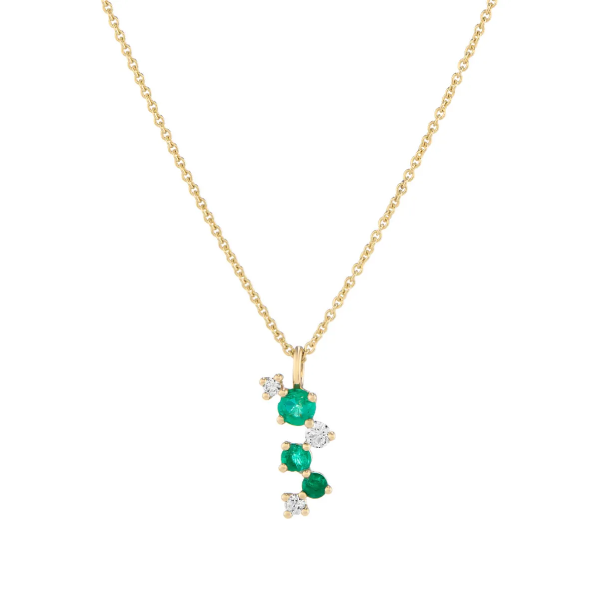 Tomfoolery Scatter Trio Emerald Cascade Pendant Fashion